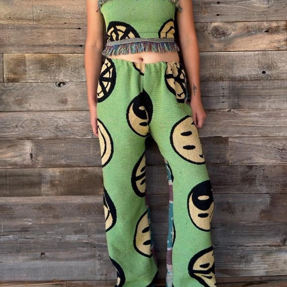 Handmade woven Women's hippie boho lounge set size medium to large